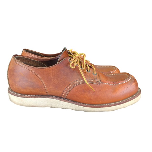 Red Wing‎ Shoes Moc Toe Oxfords 8092 Mens 11 D Work Leather Brown USA Casual Low